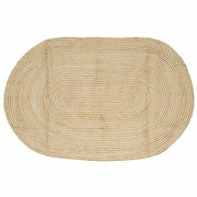 Vloerkleed jute 152x245 cm natuurlijk wit