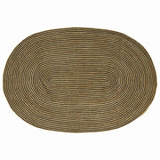 Vloerkleed jute 152x245 cm naturel zwart