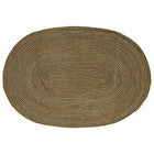 Vloerkleed jute 205x305 cm naturel zwart