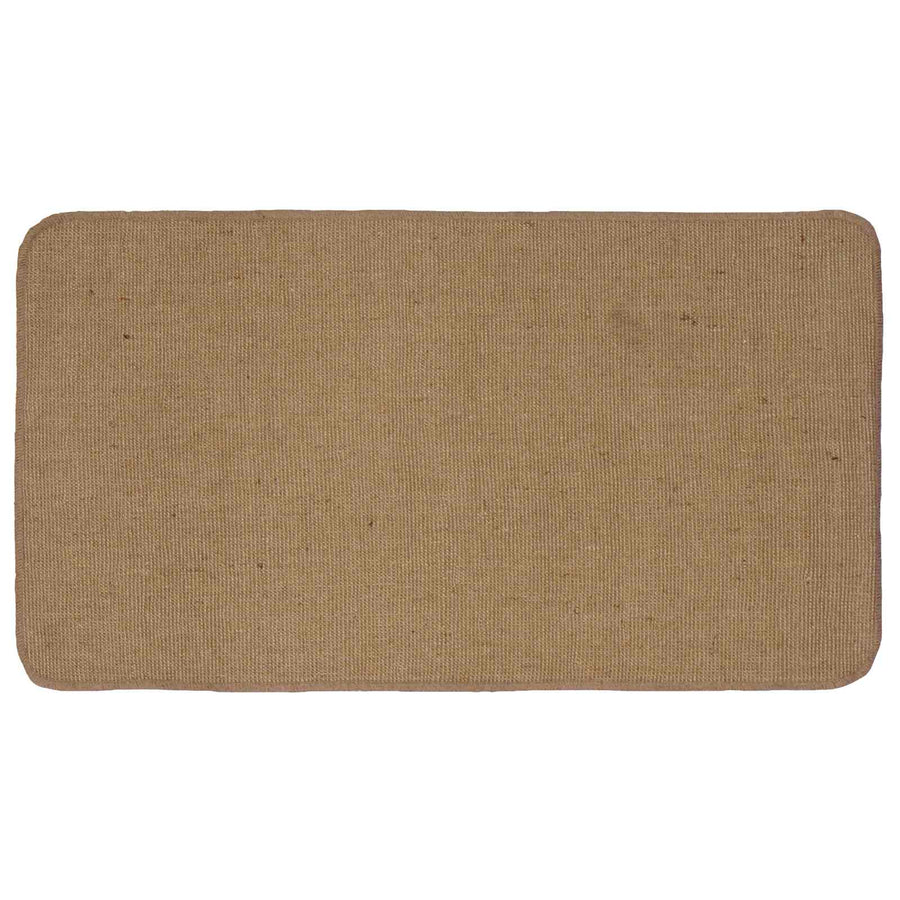 Gebied Tapijt Licht Bruin 60 x 110 cm Jute