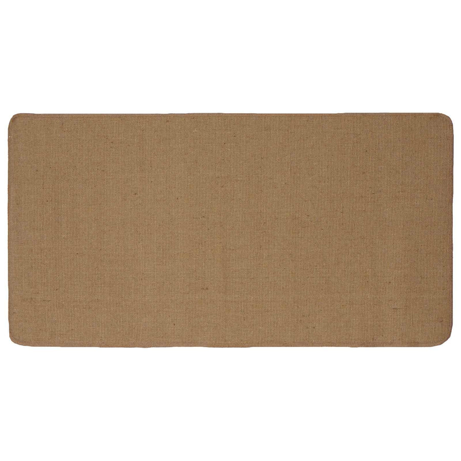 Gebied Tapijt Licht Bruin 80 x 150 cm Jute