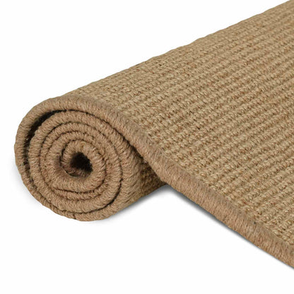 Gebied Tapijt Licht Bruin 80 x 400 cm Jute