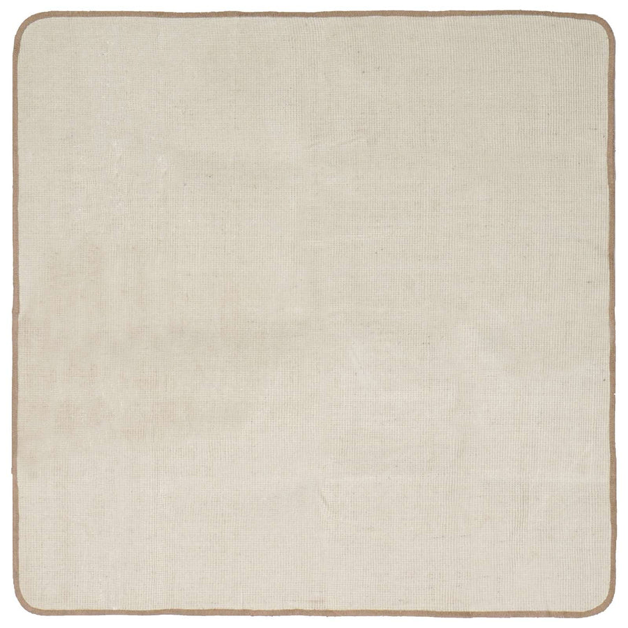Gebied Tapijt Licht Bruin 120 x 120 cm Jute