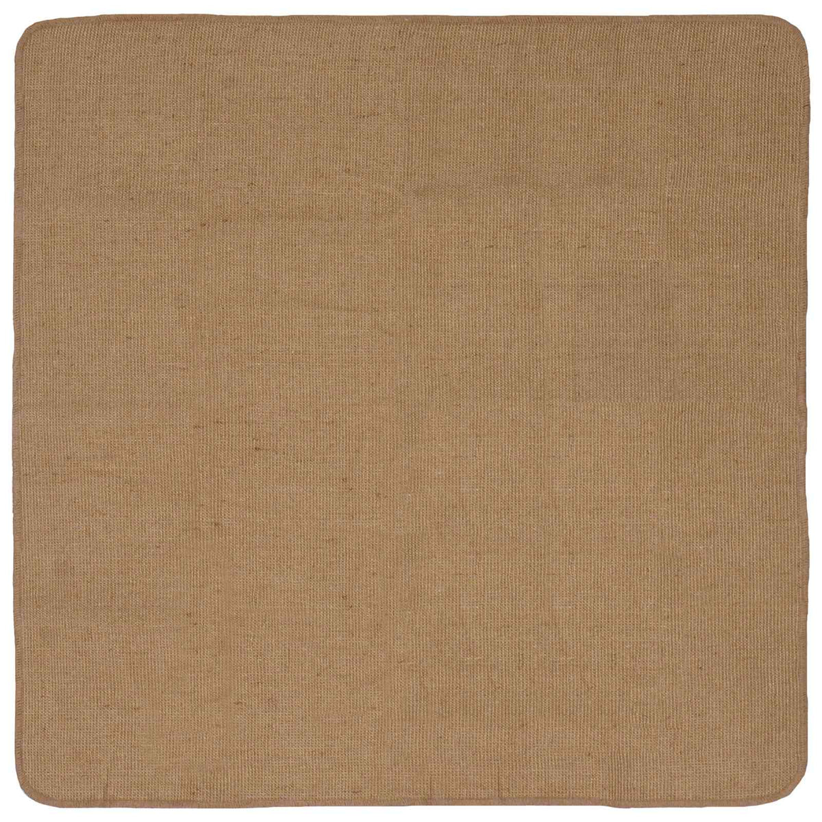 Gebied Tapijt Licht Bruin 160 x 160 cm Jute