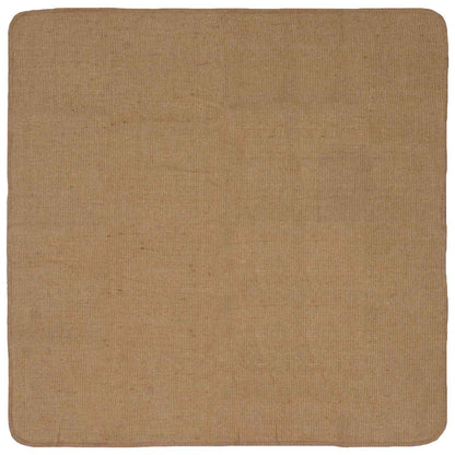 Gebied Tapijt Licht Bruin 160 x 160 cm Jute
