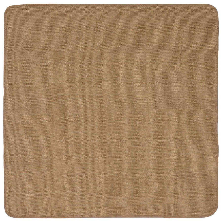 Gebied Tapijt Licht Bruin 160 x 160 cm Jute