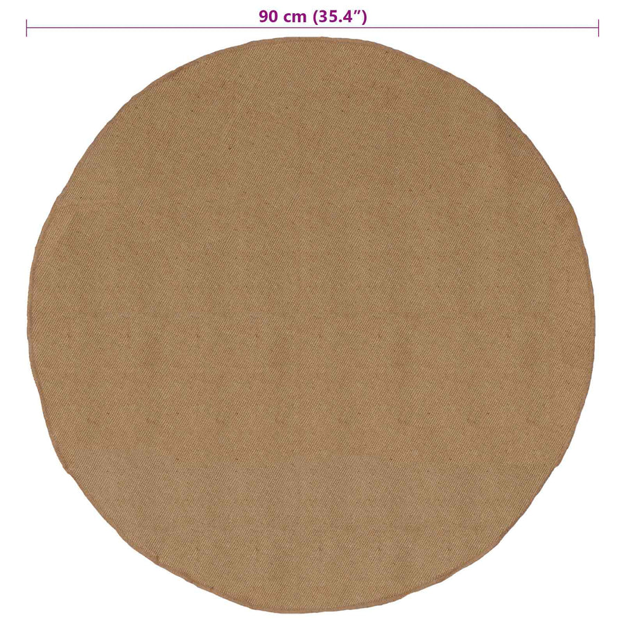 Tapijt Naturel Ø 90 cm Jute