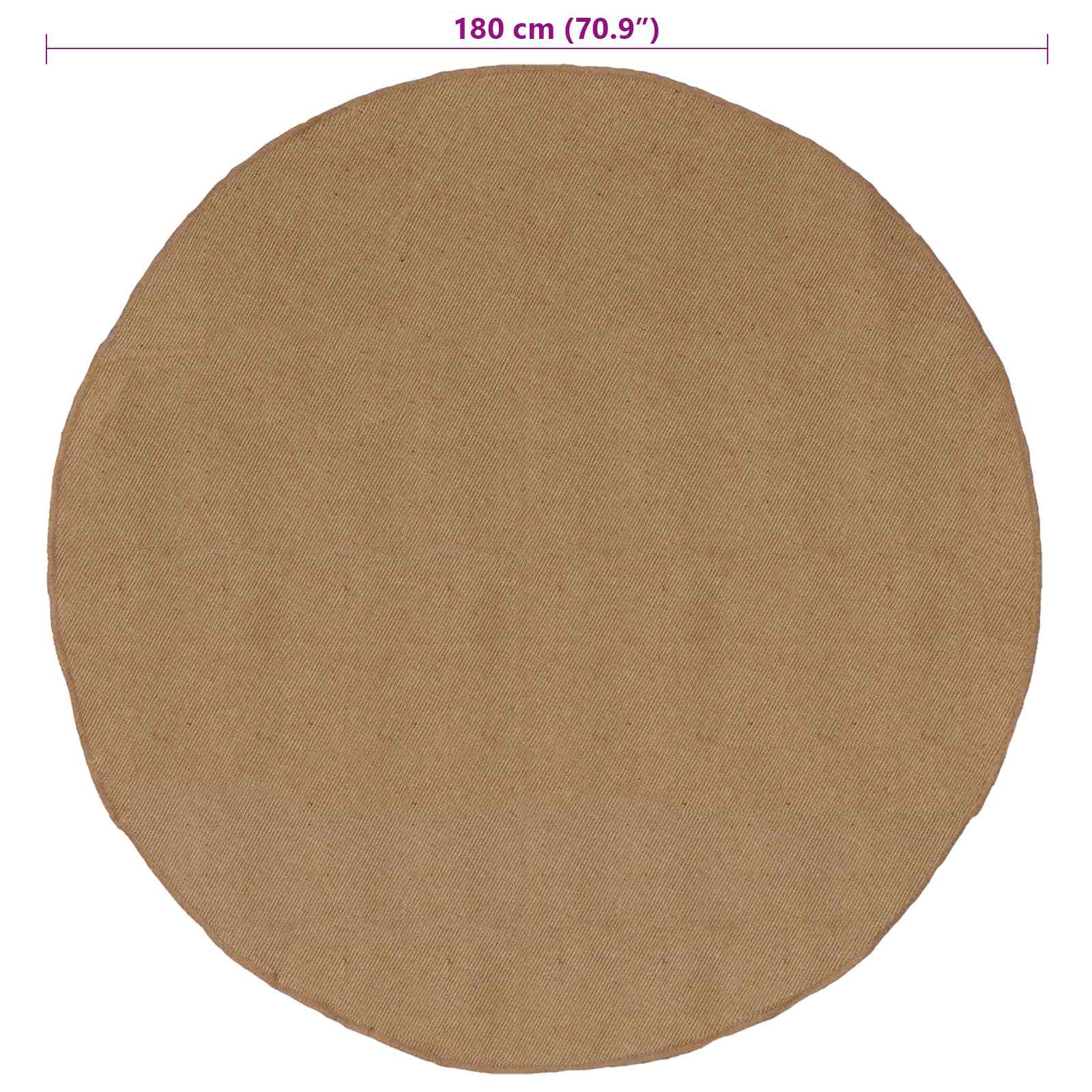 Tapijt Naturel Ø 180 cm Jute