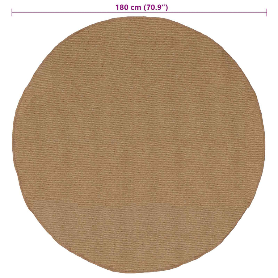 Tapijt Naturel Ø 180 cm Jute