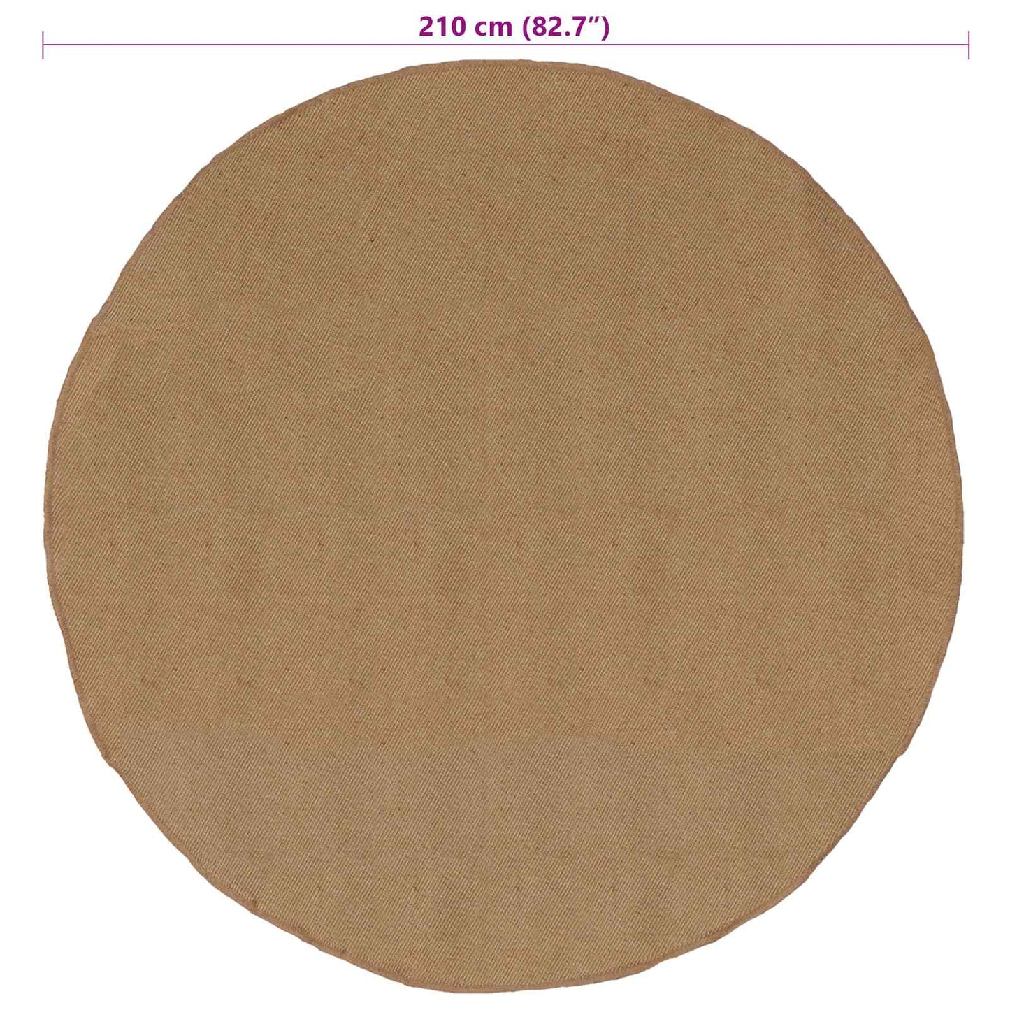 Tapijt Naturel Ø 210 cm Jute
