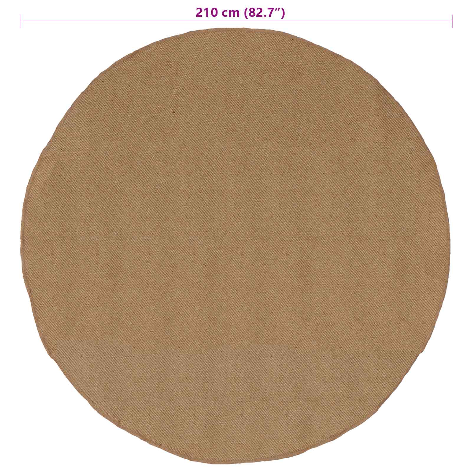 Tapijt Naturel Ø 210 cm Jute