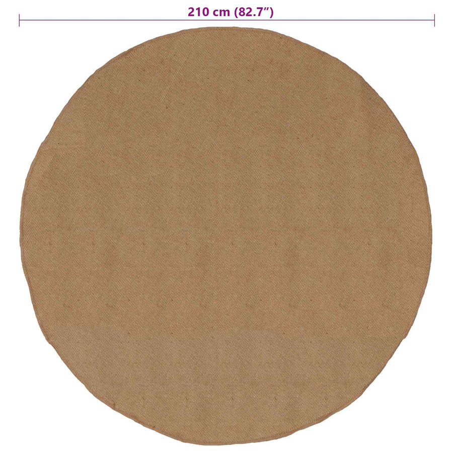 Tapijt Naturel Ø 210 cm Jute