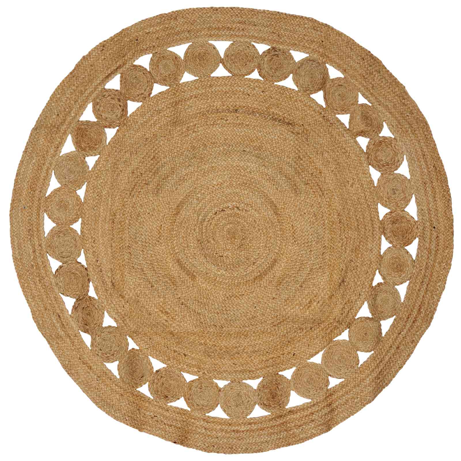 Tapijt Naturel Ø 180 cm Jute