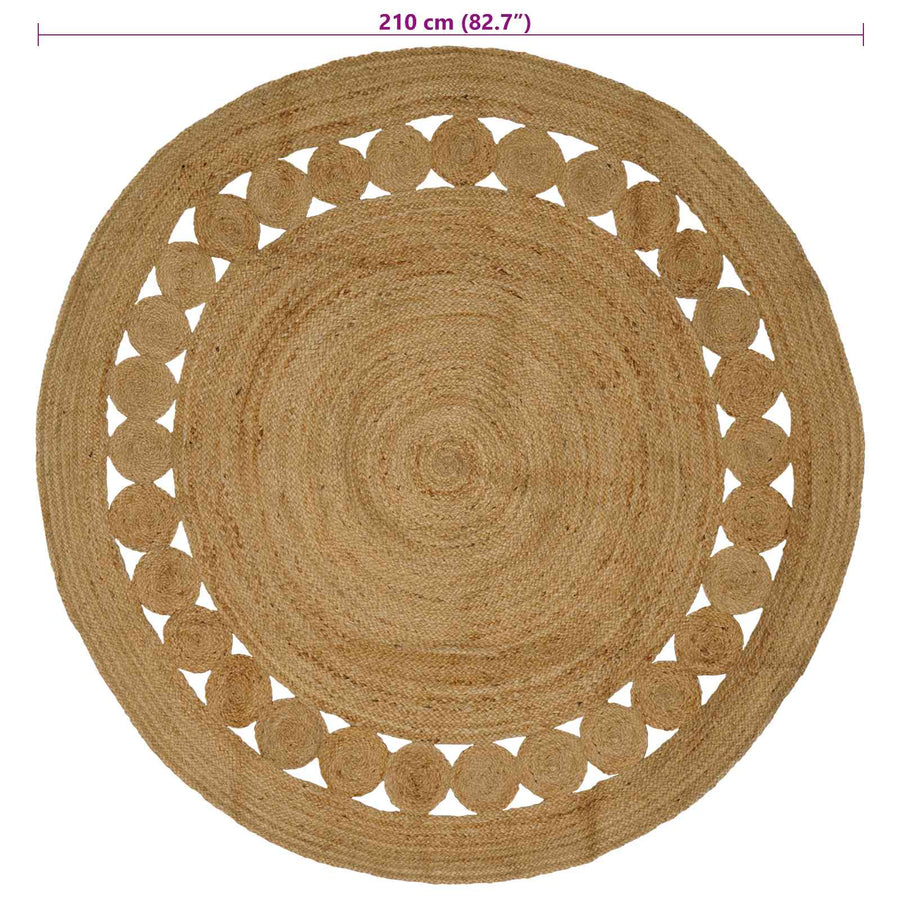 Tapijt Naturel Ø 210 cm Jute