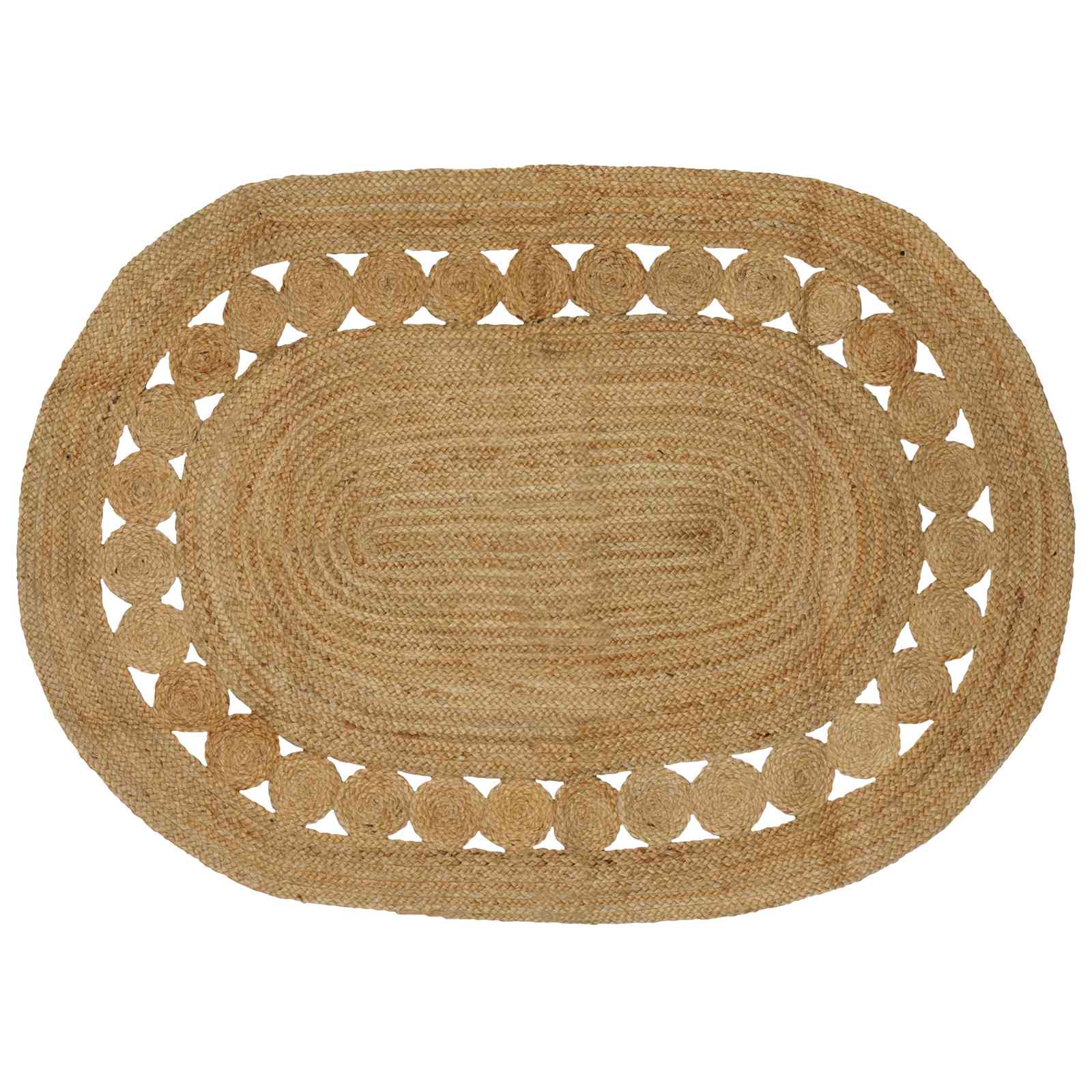 Tapijt Bruin 122 x 183 cm Jute