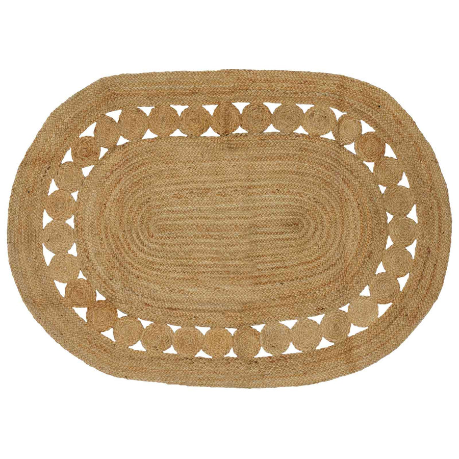 Tapijt Bruin 122 x 183 cm Jute