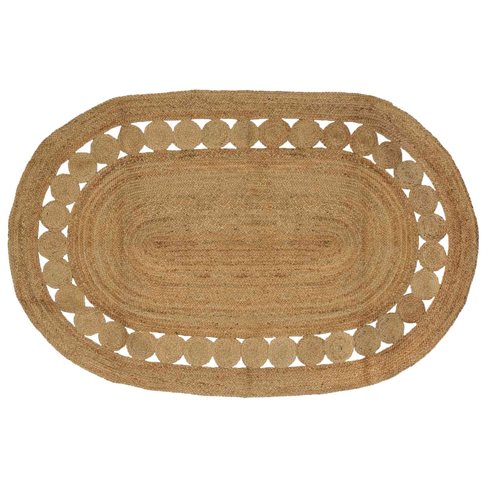 Tapijt Bruin 152 x 245 cm Jute
