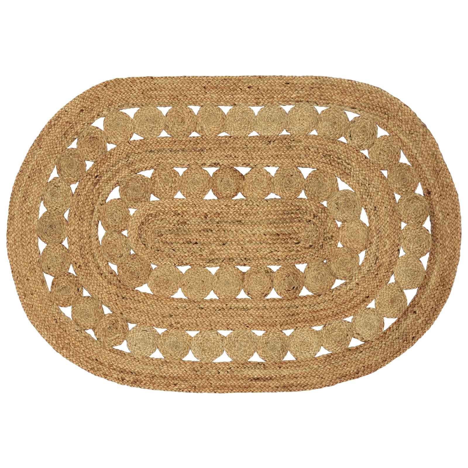 Tapijt Bruin 100 x 152 cm Jute