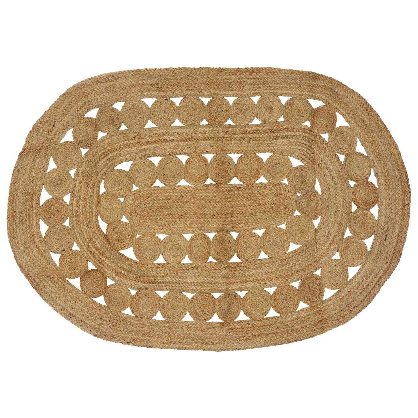 Tapijt Bruin 122 x 183 cm Jute