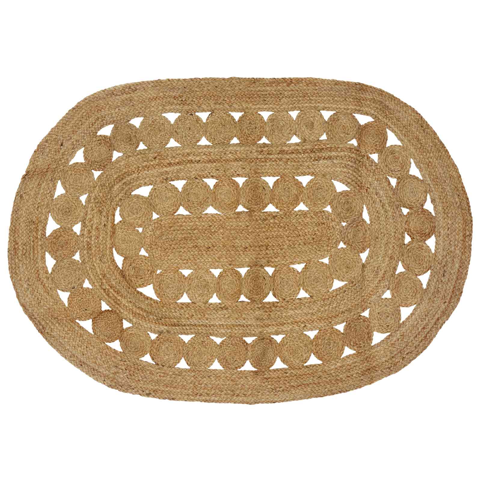 Tapijt Bruin 122 x 183 cm Jute