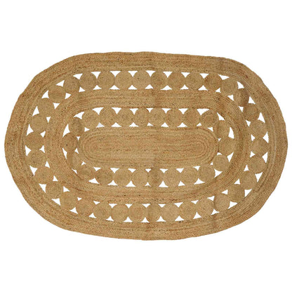 Tapijt Bruin 152 x 245 cm Jute