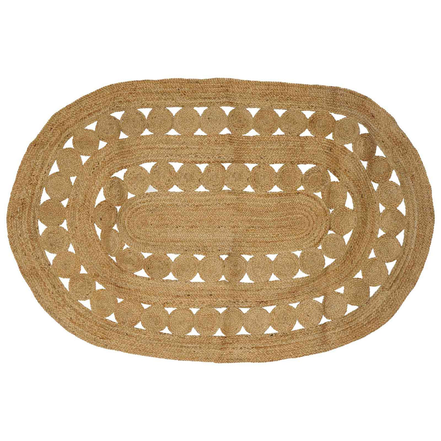 Tapijt Bruin 152 x 245 cm Jute