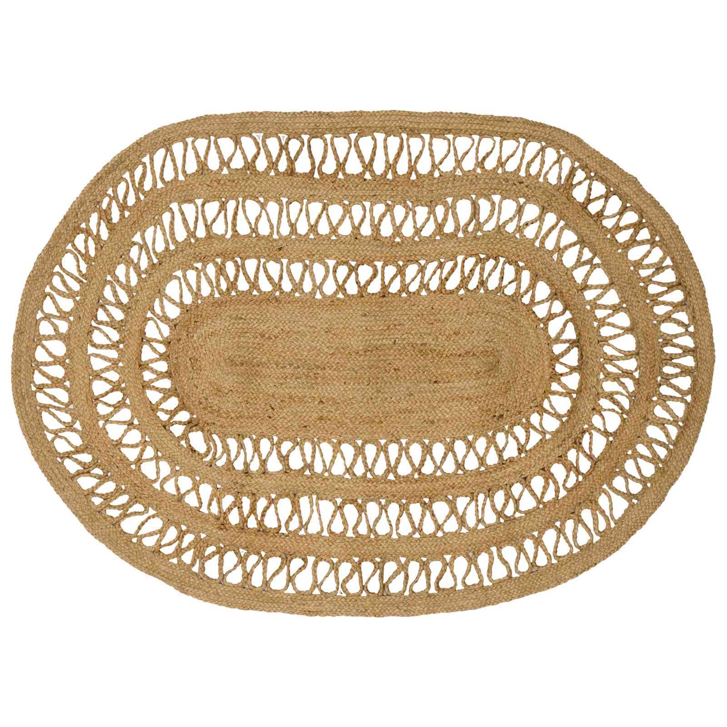Tapijt Bruin 100 x 152 cm Jute