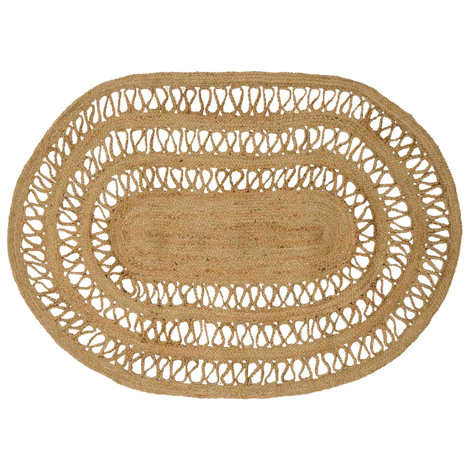 Tapijt Bruin 100 x 152 cm Jute