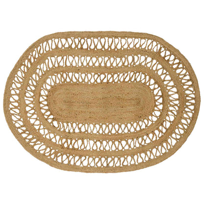 Tapijt Bruin 100 x 152 cm Jute