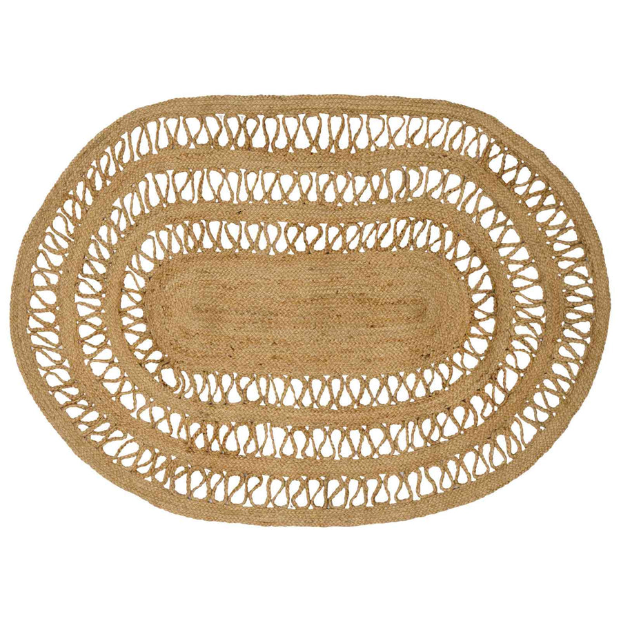 Tapijt Bruin 100 x 152 cm Jute