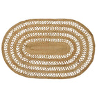 Jute tapijt 122 x 183 cm bruin