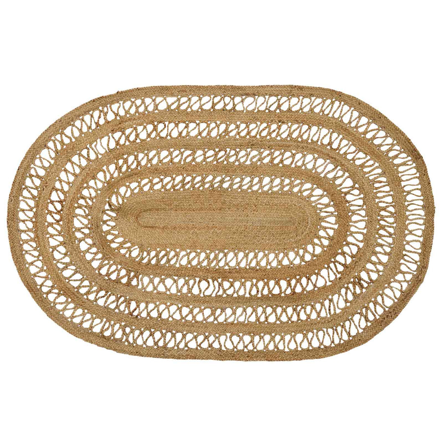 Tapijt Bruin 122 x 183 cm Jute