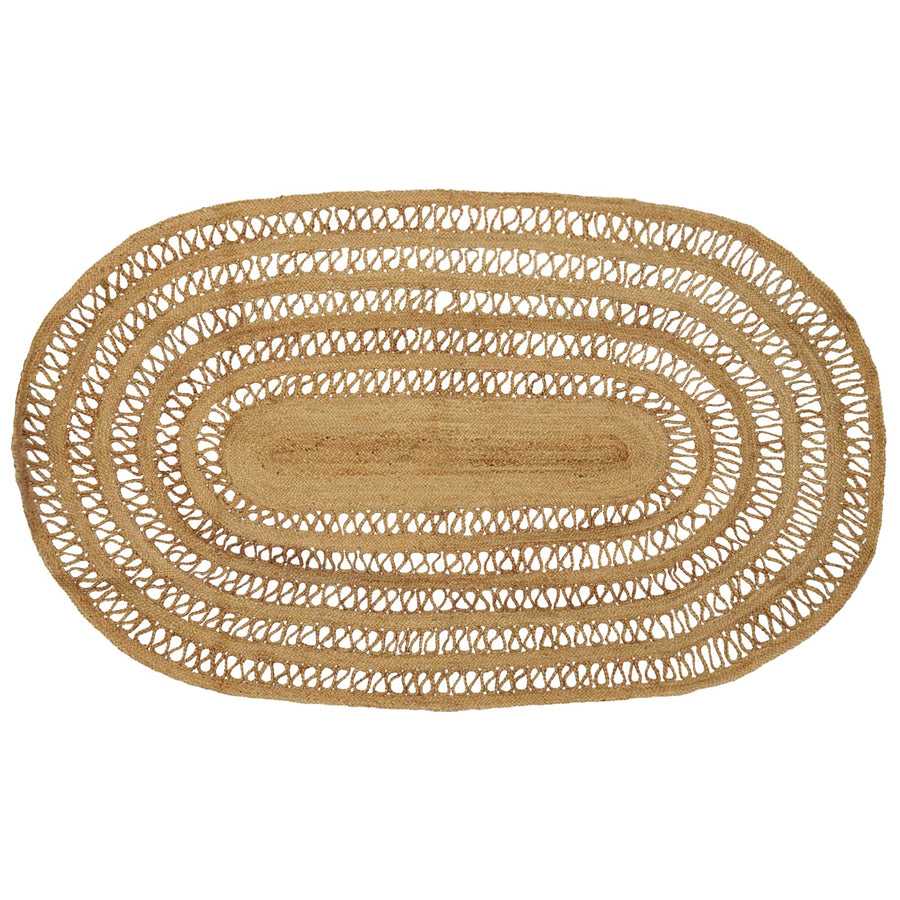 Tapijt Bruin 205 x 305 cm Jute