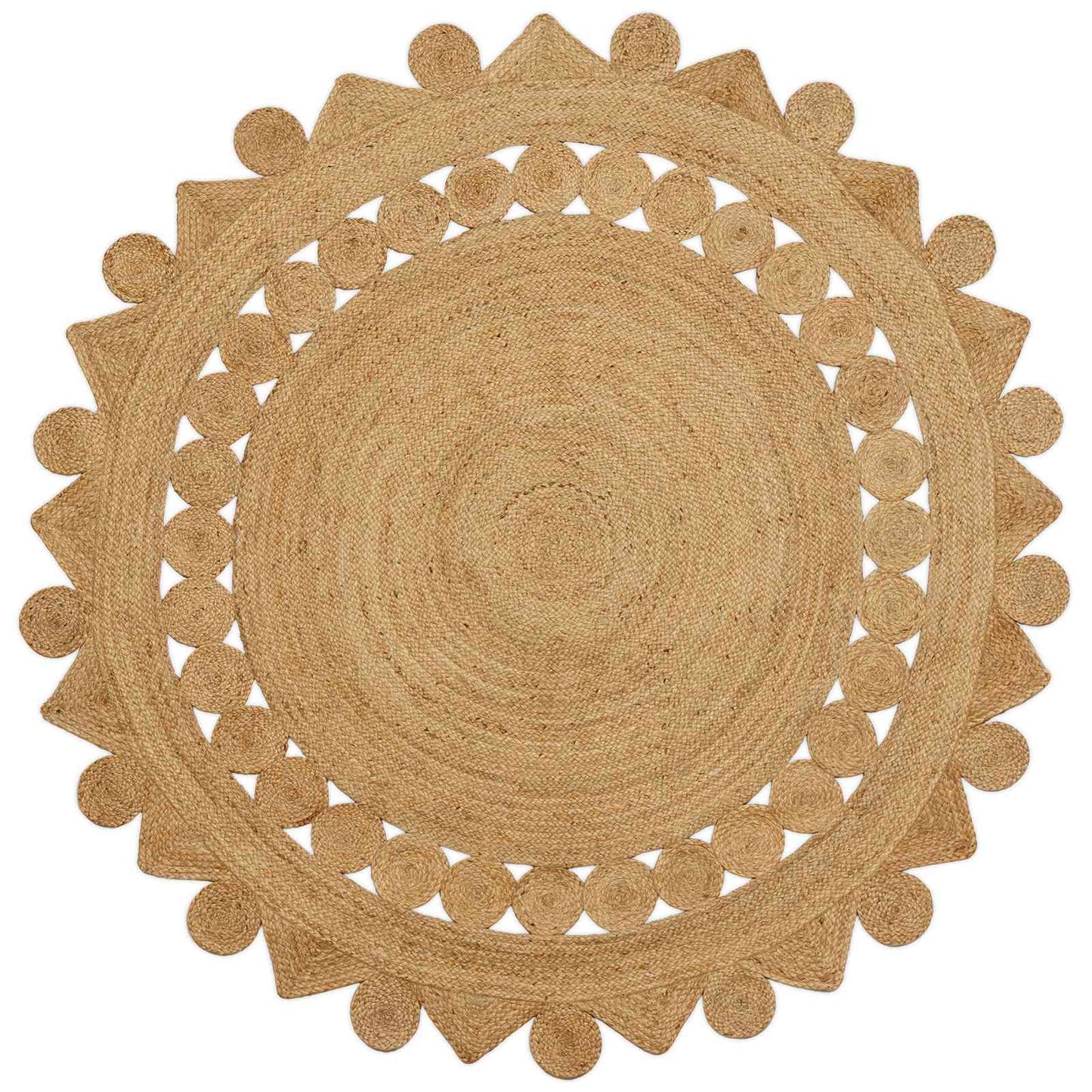Tapijt Bruin Ø 210 cm Jute