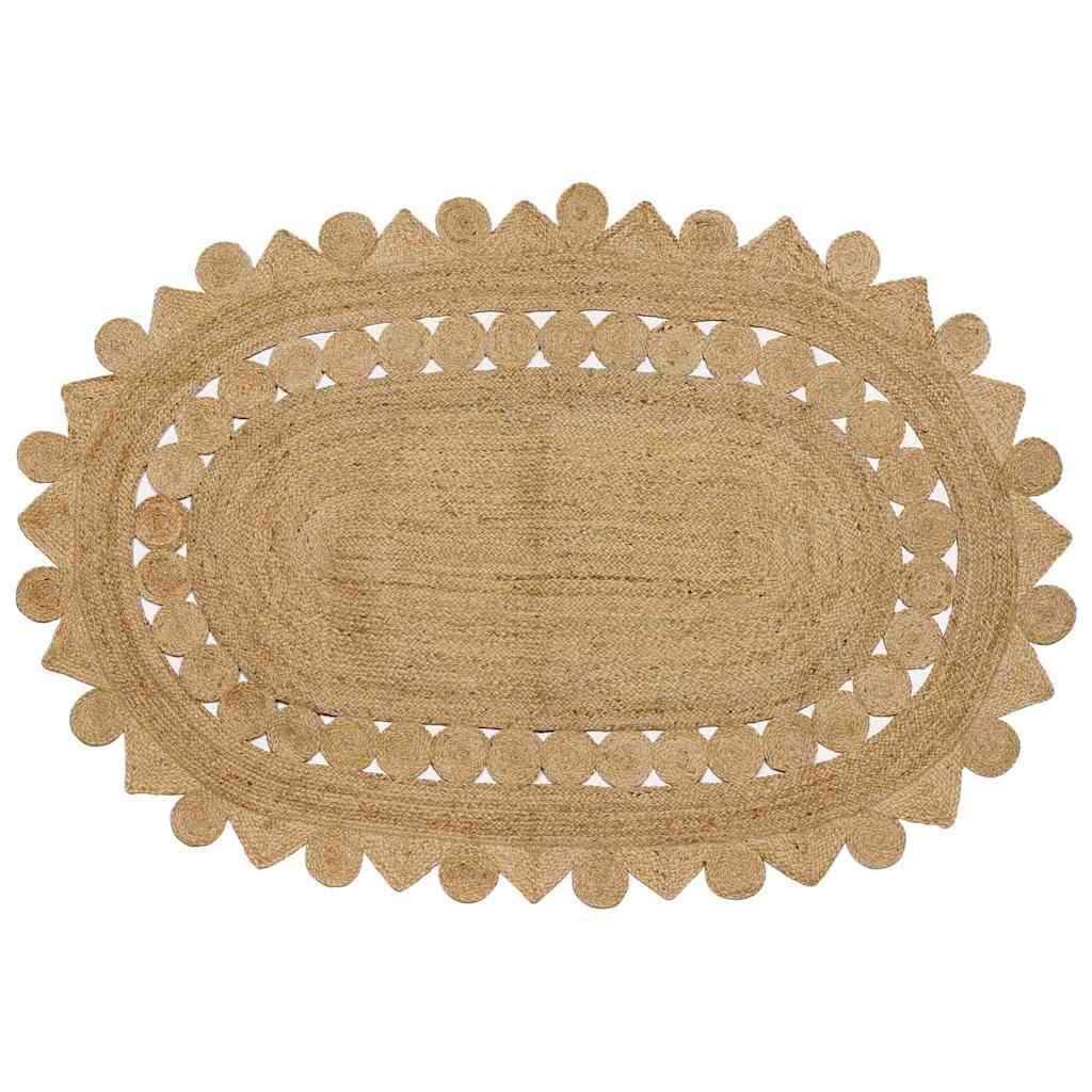 Tapijt Beige 205 x 305 cm Jute