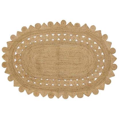 Tapijt Beige 205 x 305 cm Jute