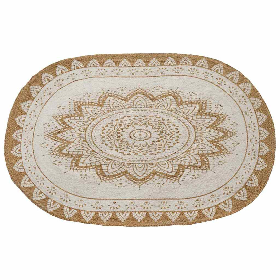 Tapijt Bruin 122 x 183 cm Jute