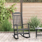 Rocking Chair Black 84 x 65 x 114 cm Plastic