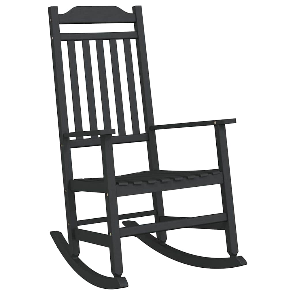 Schommelstoel Zwart 84 x 65 x 114 cm Kunststof