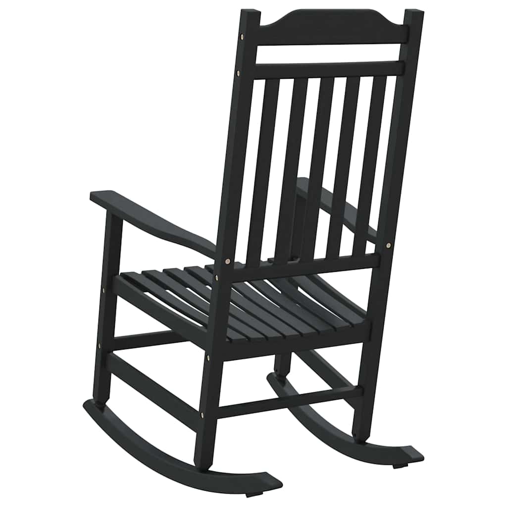 Schommelstoel Zwart 84 x 65 x 114 cm Kunststof