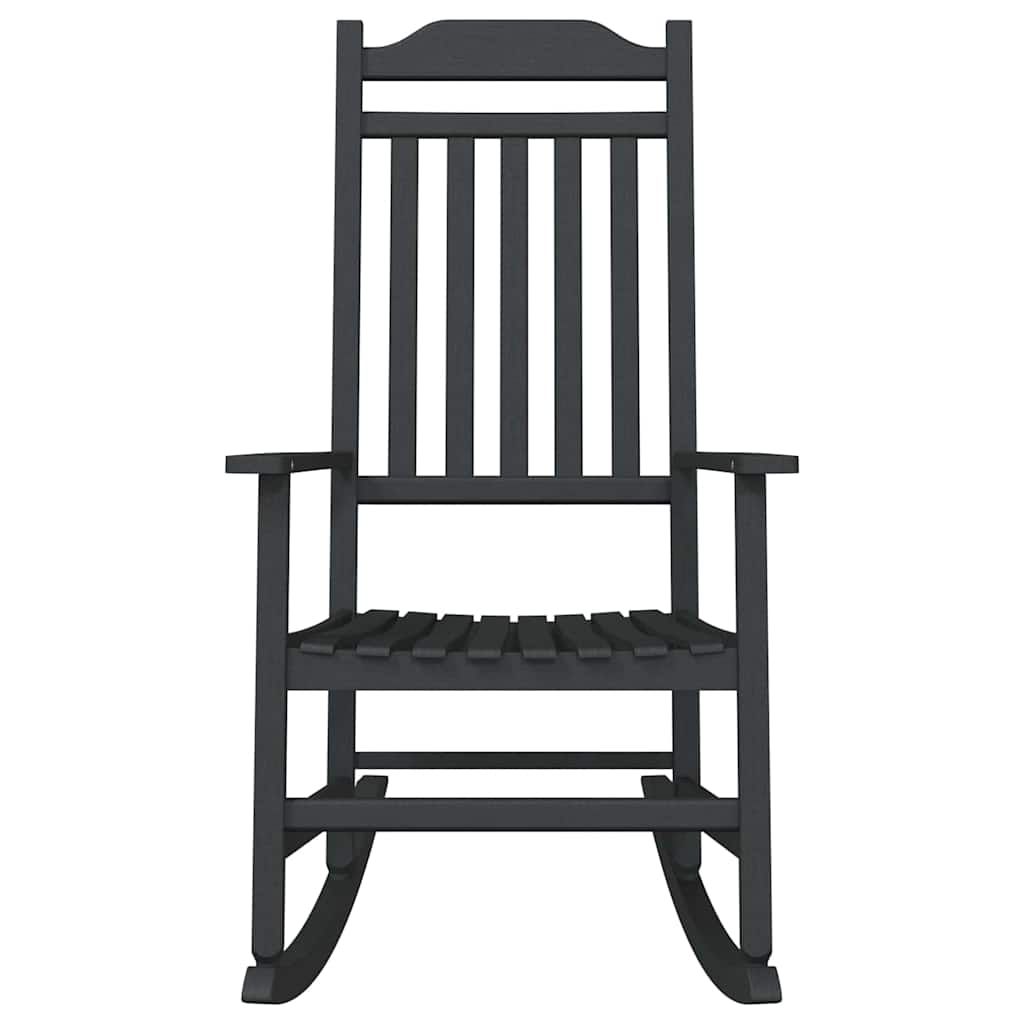 Schommelstoel Zwart 84 x 65 x 114 cm Kunststof