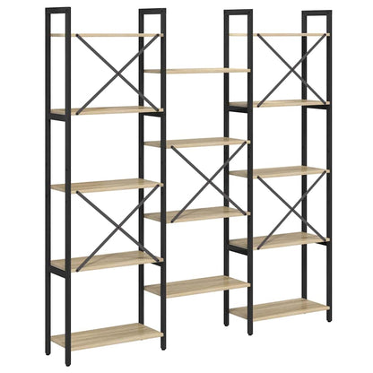 Boekenkast Sonoma eiken 156 x 25 x 167.5 cm Bewerkt hout