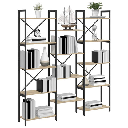 Boekenkast Sonoma eiken 156 x 25 x 167.5 cm Bewerkt hout