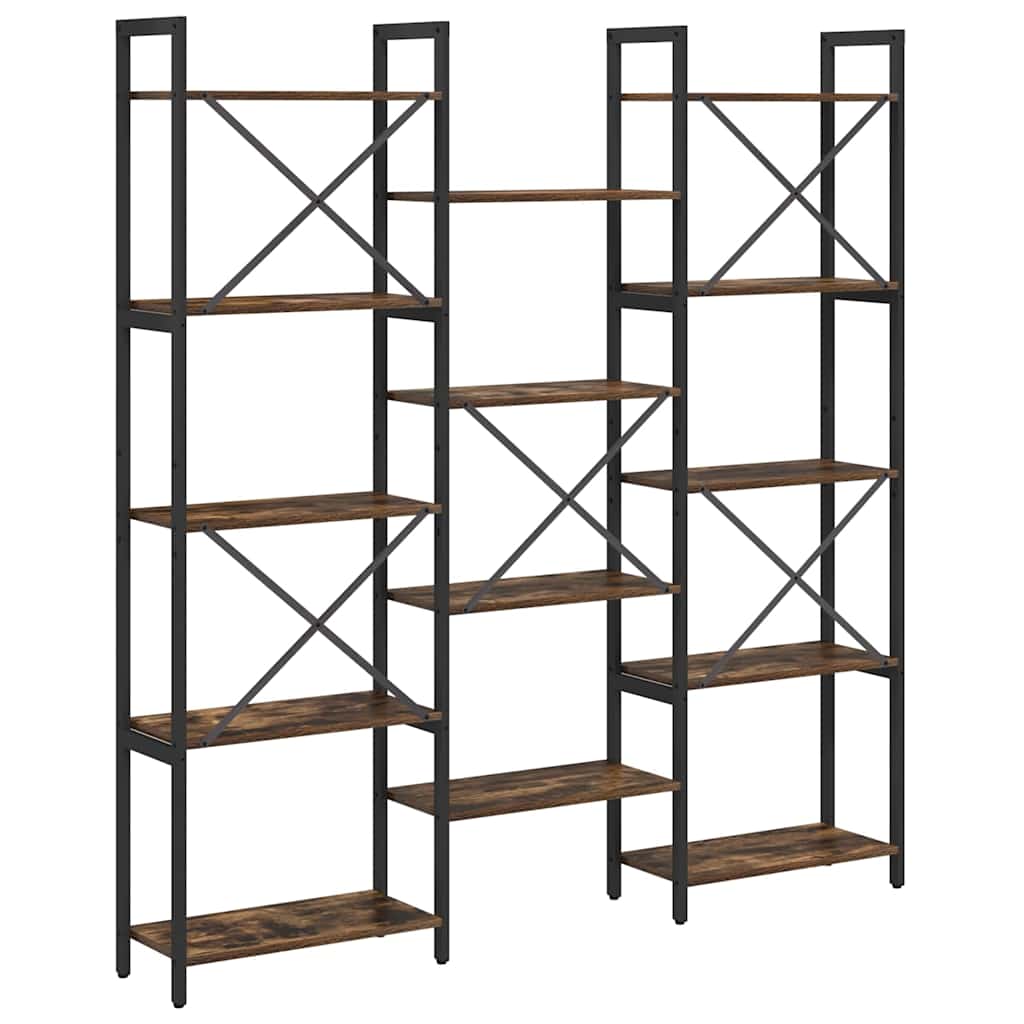 Boekenkast Gerookt eiken 156 x 25 x 167.5 cm Bewerkt hout