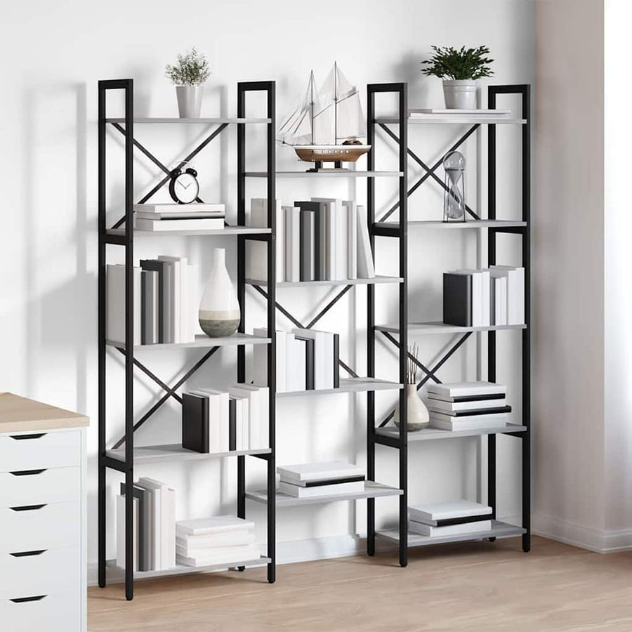 Boekenkast Grijs sonoma 156 x 25 x 167.5 cm Bewerkt hout