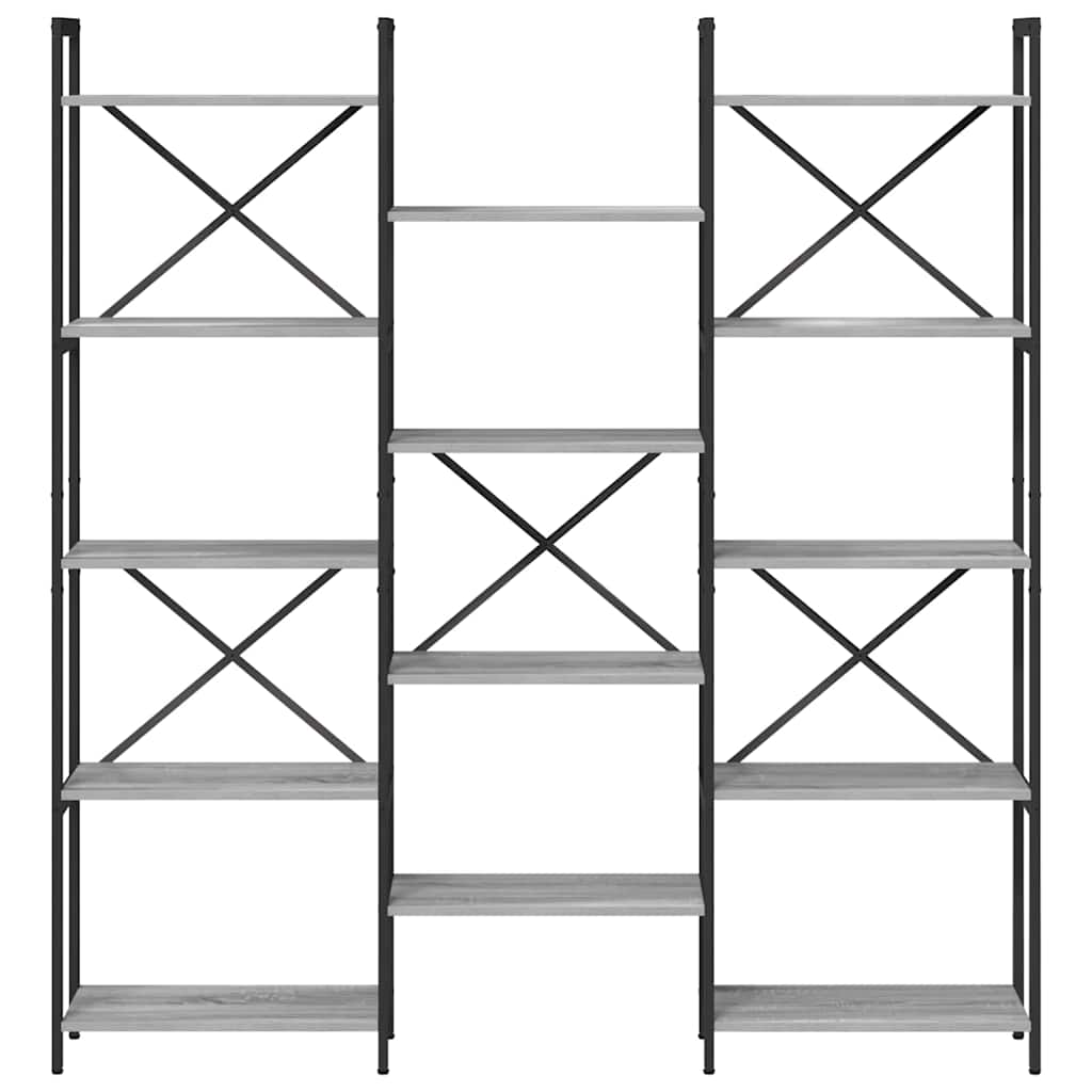Boekenkast Grijs sonoma 156 x 25 x 167.5 cm Bewerkt hout