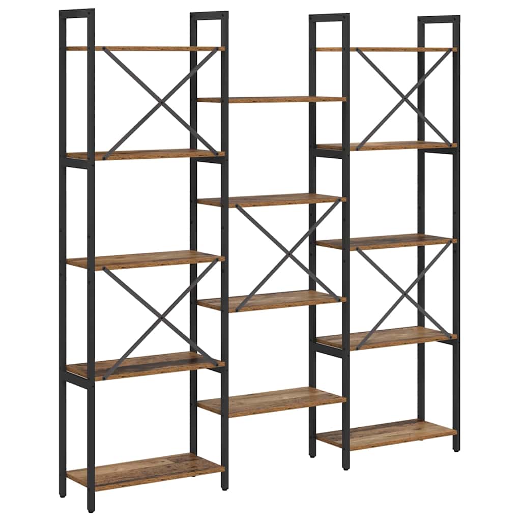 Boekenkast Oud hout 156 x 25 x 167.5 cm Bewerkt hout