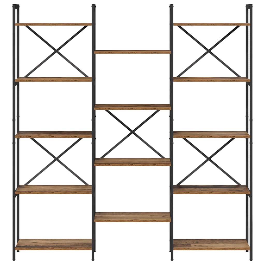 Boekenkast Oud hout 156 x 25 x 167.5 cm Bewerkt hout