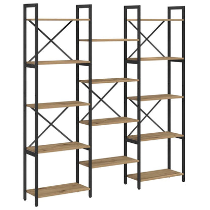 Boekenkast artisanaal eikenkleurig 156 x 25 x 167.5 cm
