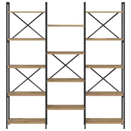 Boekenkast artisanaal eikenkleurig 156 x 25 x 167.5 cm
